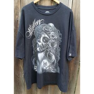 Sullen Art T Shirt Mens 3XL Black Day‎ Of The Dead Steve Soto Tee Made In USA